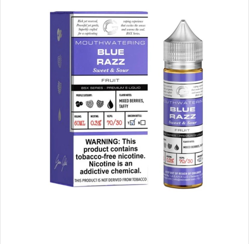 Blue Razz by Glas Basix Series 60ml