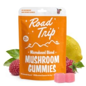 ROAD TRIP - MICRODOSED GUMMIES + FUNCTIONAL MUSHROOMS - PINK LEMONADE