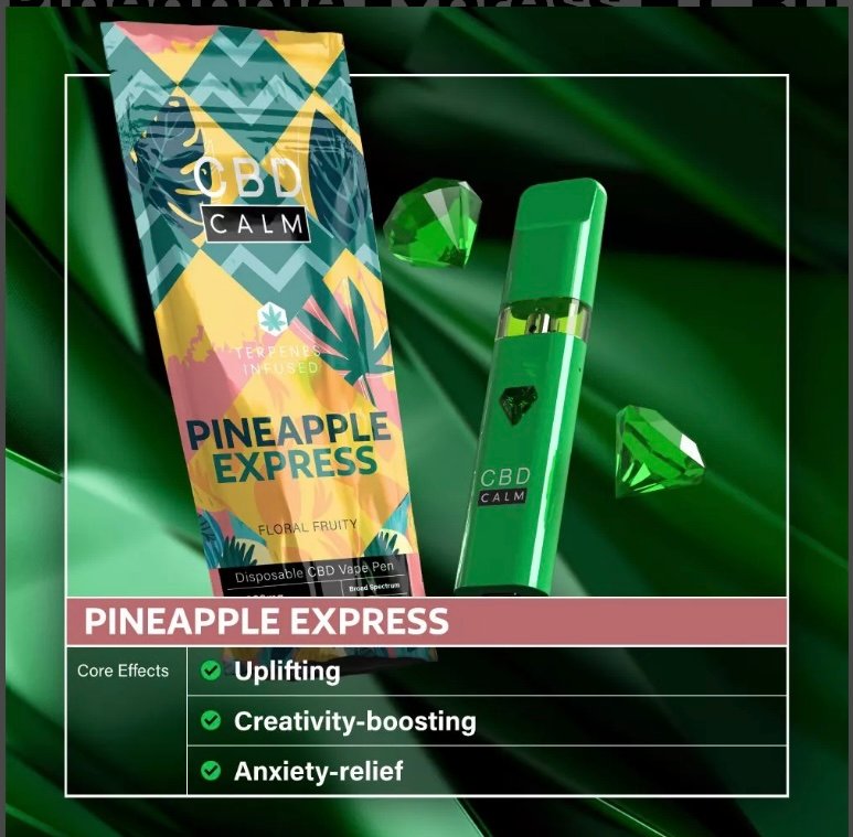 Pineapple Express – CBD Terpenes 1800mg Disposable Vape | CBD Calm - Image 2