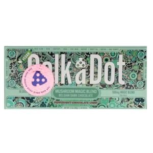 Peppermint Chocolate Crisp PolkaDot Magic Mushroom Belgian Dark Chocolate 500mg