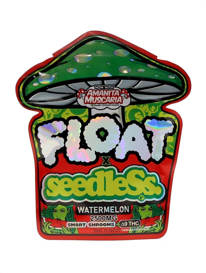 Sedless Watermelon Float Mushroom Gummies + Delta 9 THC