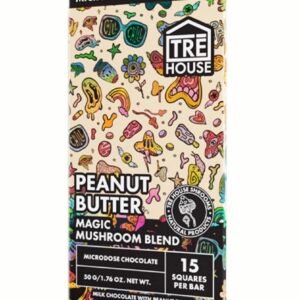 Peanut Butter Tre House Magic Mushroom Chocolate Bar 50g