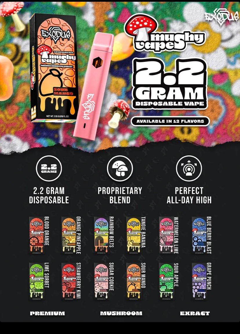 Orange Pineapple Exodus Mushy Disposable Vape 2.2G - Image 4