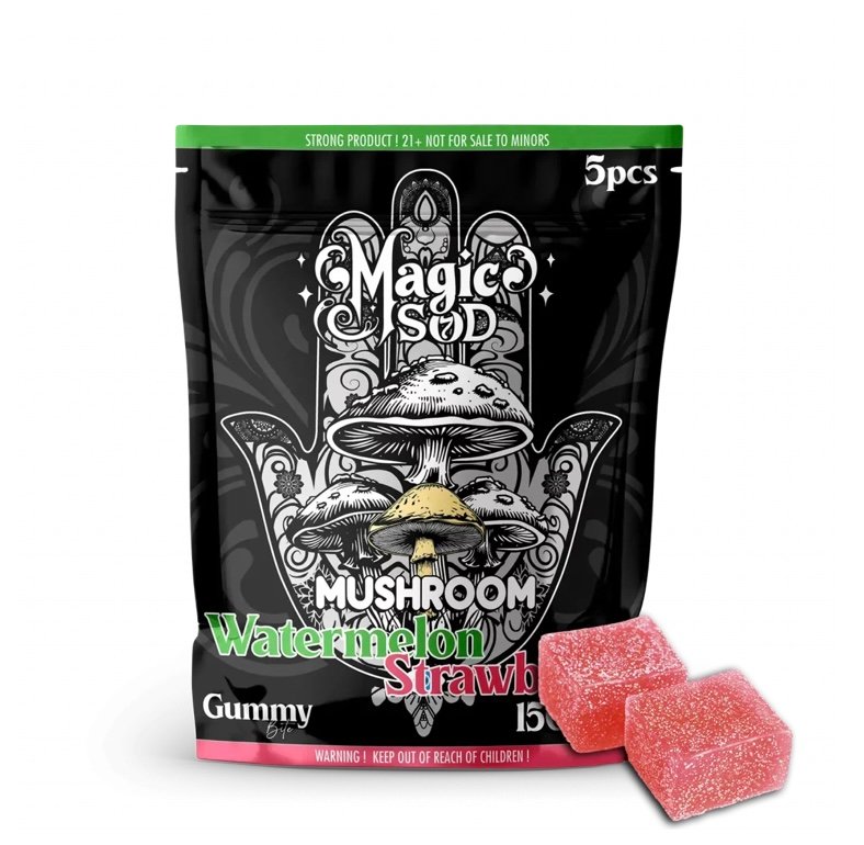 Mushroom Watermelon Strawberry Gummies 1500mg - Image 2