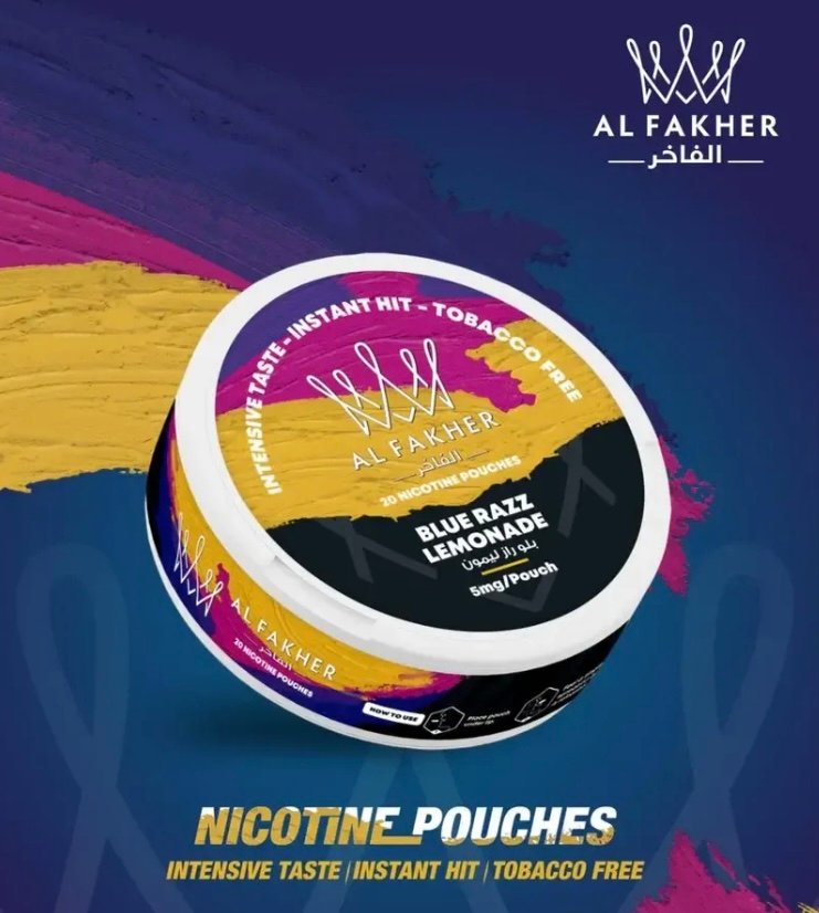 Al Fakher - Blue Razz Lemonade Nicotine Pouch - Image 2