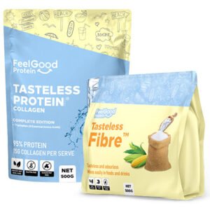 Bundle Pack! Tasteless Protein & Fibre 500g by Feel Good Protein