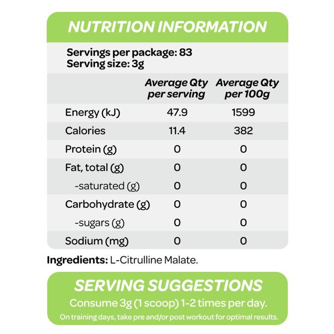 Citrulline Malate by Cost Price Supplements 250g - Image 2