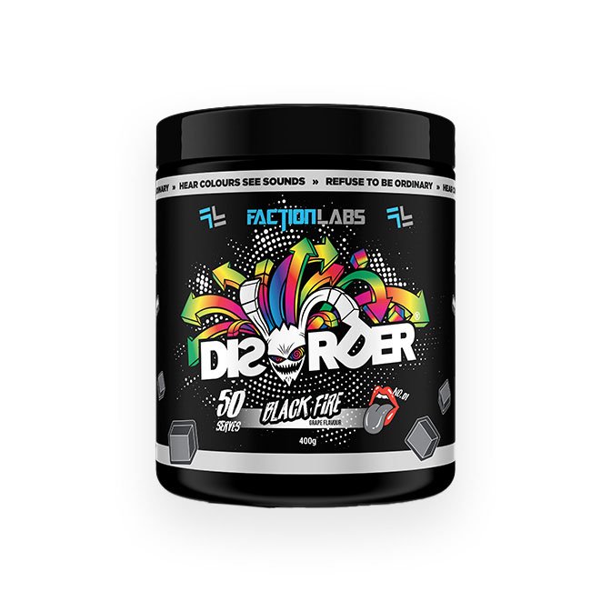 Disorder Pre-Workout by Faction Labs 50 Serves - Image 3