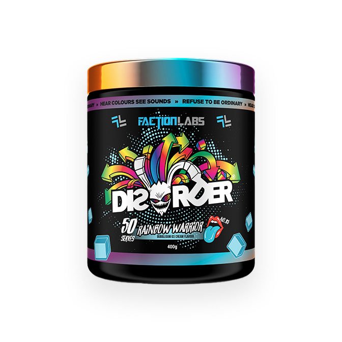 Disorder Pre-Workout by Faction Labs 50 Serves - Image 10