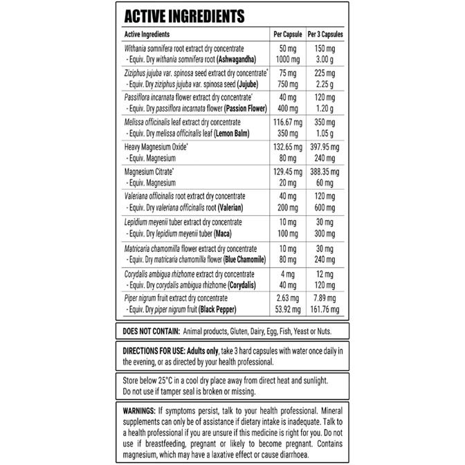 Downers Sleep Support by Faction Labs 90 Capsules - Image 2