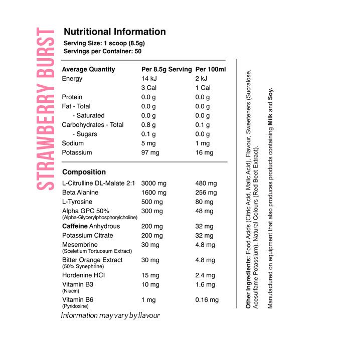 Dragon’s Breath Pre-Workout by Red Dragon 50 serves - Image 2