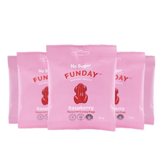 Gummy Natural Lollies (No added sugar) 50g by Funday – Pack Of 5 - Image 7
