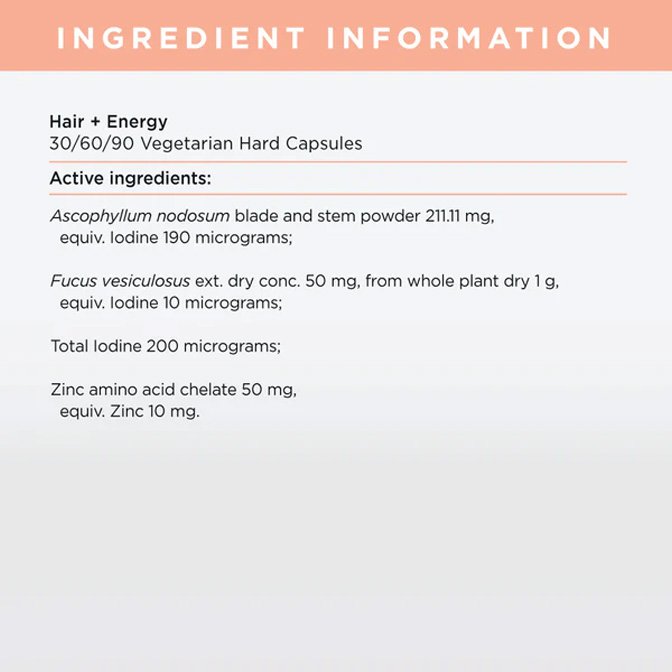 JSHealth Hair and Energy 30 capsules - Image 2