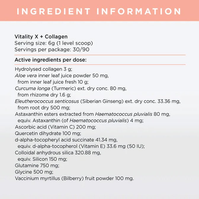 JSHealth Vitality X and Collagen Powder 180g - Image 2