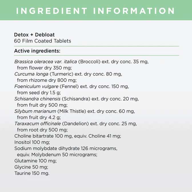 JS Health Detox and Debloat 60 tablets - Image 2