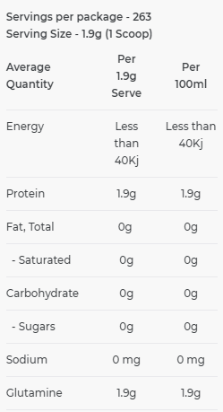 Glutamine by EHP Labs 500g Unflavoured - Image 2