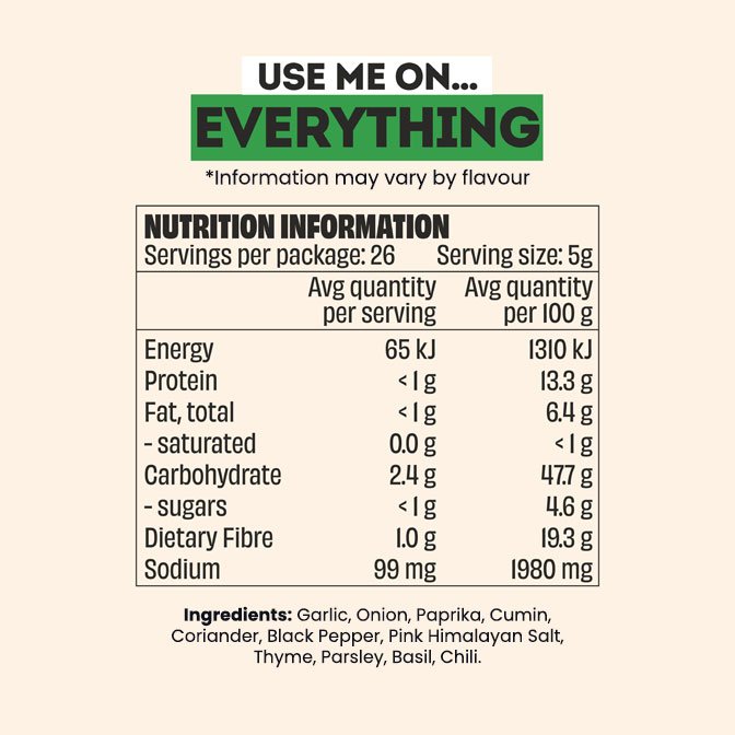 All Natural Seasoning 120g – Single Bottle by Mingle - Image 2