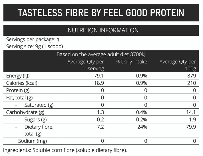 Tasteless Protein and Fibre Sample Pack by Feel Good Protein - Image 2