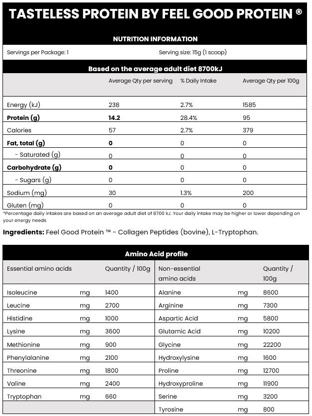 Tasteless Protein and Fibre Sample Pack by Feel Good Protein - Image 3