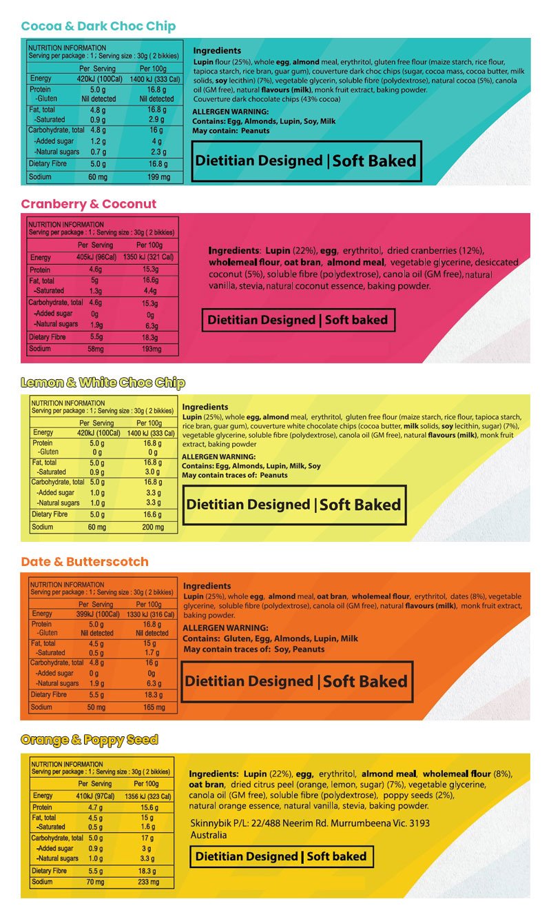 Skinnybik Low Carb Biscuits 30g – Value Pack - Image 2
