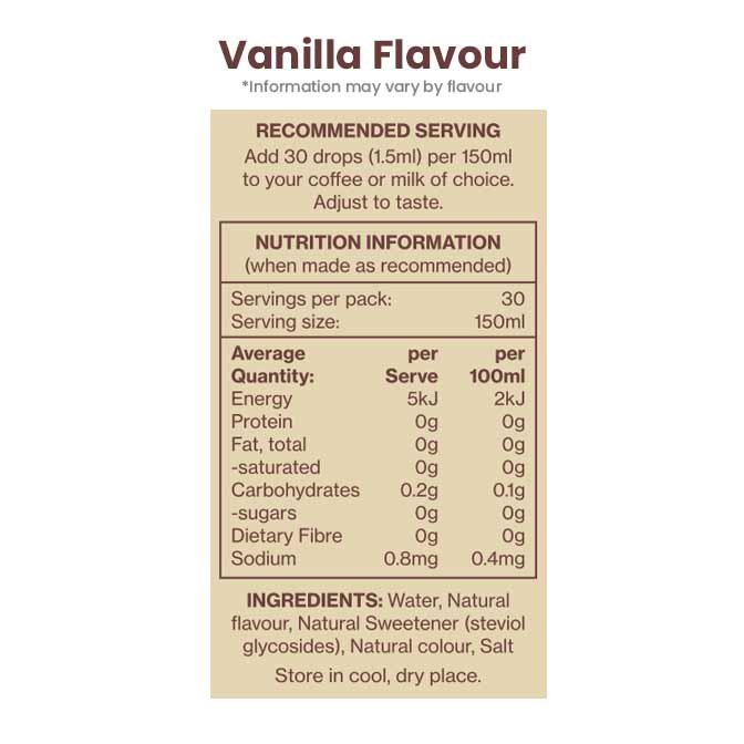 Cafe Drops Natural Flavouring 40ml by Vital Zing - Image 2