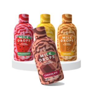 Milk Drops Natural Flavouring 40ml by Vital Zing – Assorted Bundle